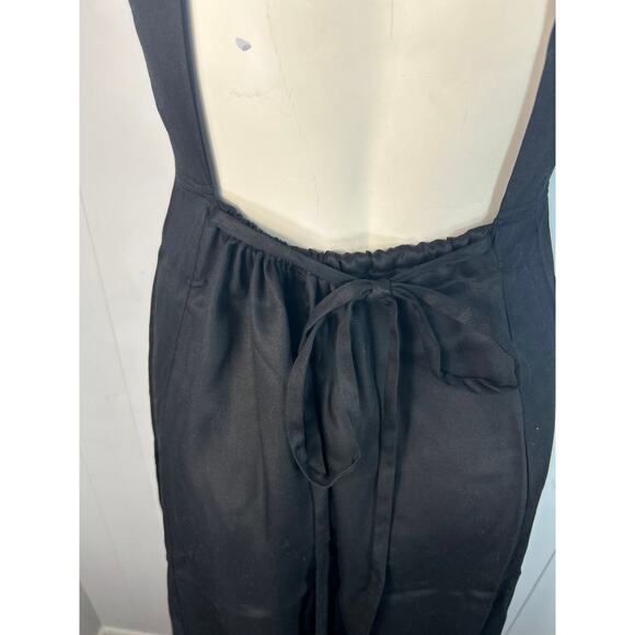 COS Black jumpsuit with Open Back and Wide Leg and adjustable waist. NWT. Size 4 - Picture 7 of 10